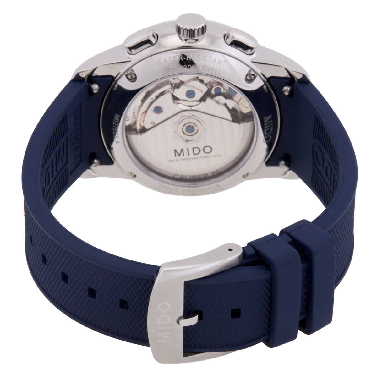 Mido Baroncelli Chronograph Automatic Moon Phase Blue Dial Watch M0276251704100