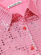 Acne Studios - Sandros Sequin-Embellished Voile Shirt - Pink