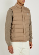 Moncler Barthe Quilted Shell Gilet Tan