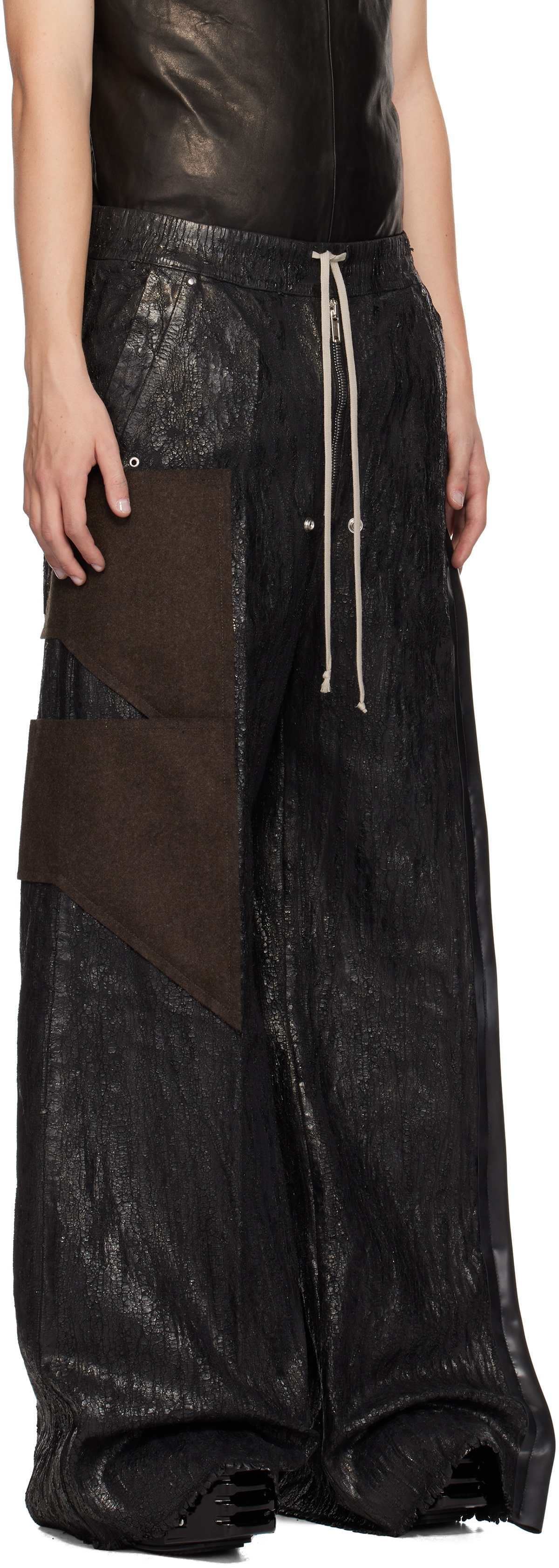 Rick Owens Black Porterville Wide Bela Jeans Rick Owens