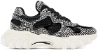 Balmain Black & White B-East Calfskin Sneakers