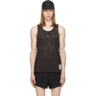 Satisfy Burgundy Space‑O Singlet Tank Top