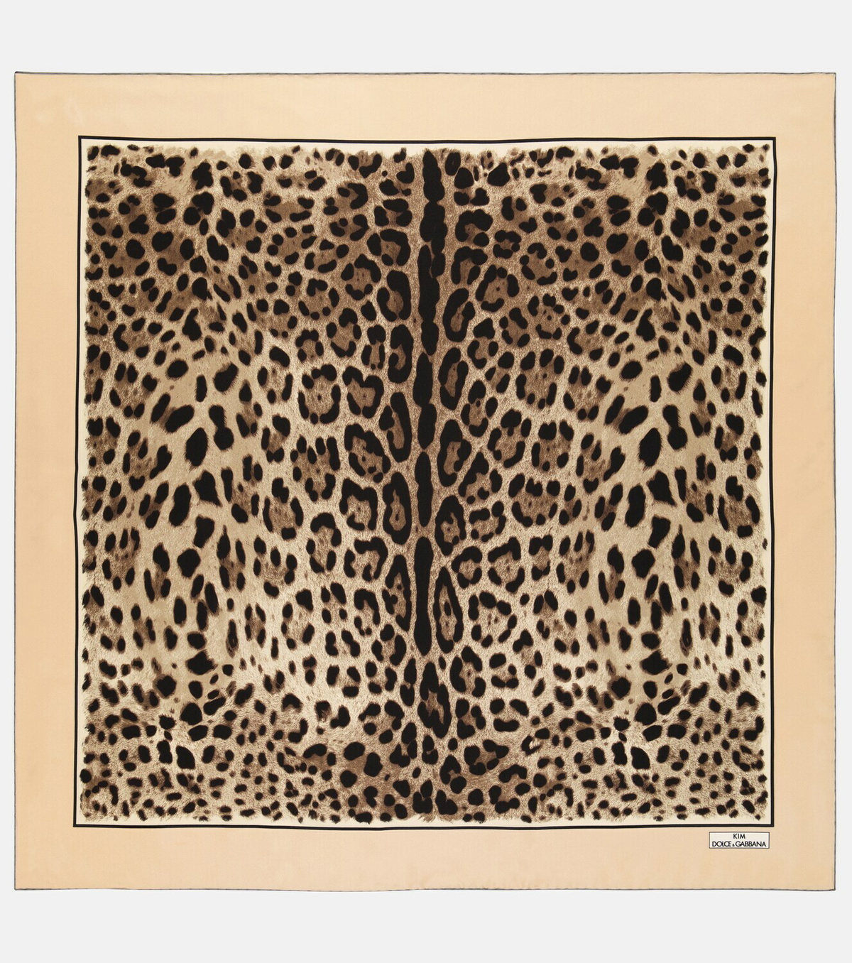 Dolce&Gabbana - x Kim leopard-print silk twill scarf