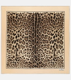 Dolce&Gabbana - x Kim leopard-print silk twill scarf