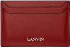 Lanvin Red Wave Card Holder