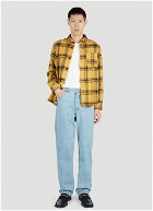 A.P.C. - Trek Checked Flannel Shirt in Yellow