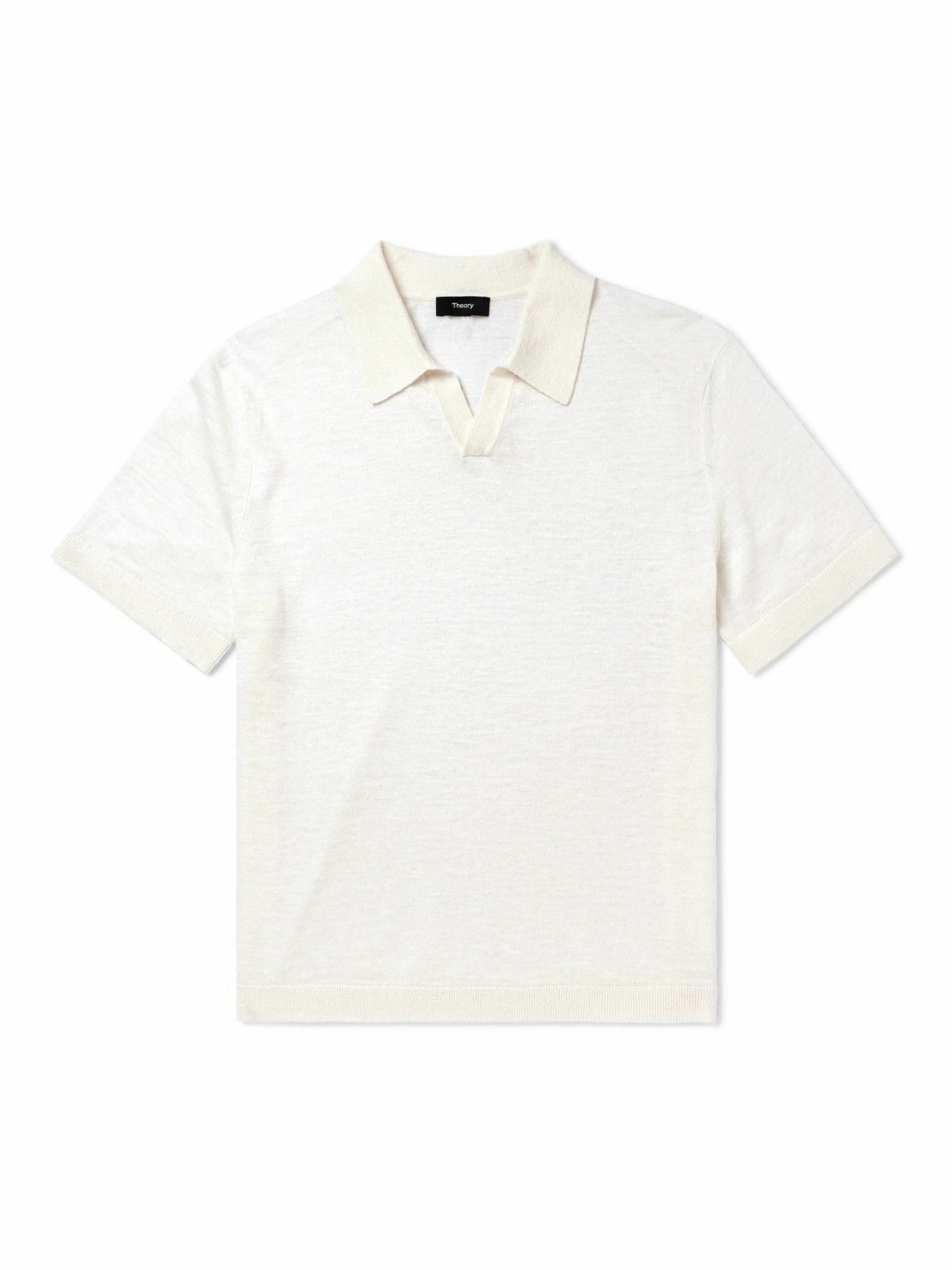 Theory - Brenan Linen-Blend Polo Shirt - White Theory