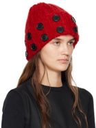 Chopova Lowena Red Starboard Mohair Beanie