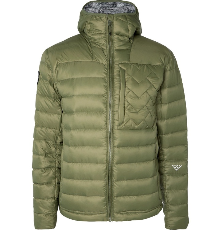 Photo: Black Crows - Ventus Quilted Pertex Quantum Nylon-Ripstop Hooded Down Jacket - Green