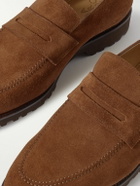 Majordome - M08 Nubuck Penny Loafers - Brown