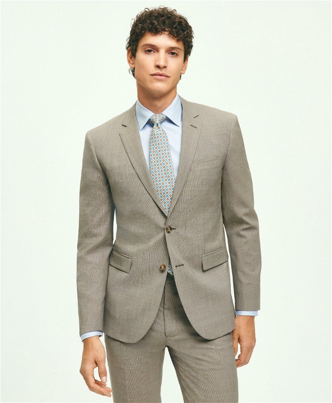 Photo: Brooks Brothers Men's Milano Fit Stretch Wool 1818 Suit | Beige