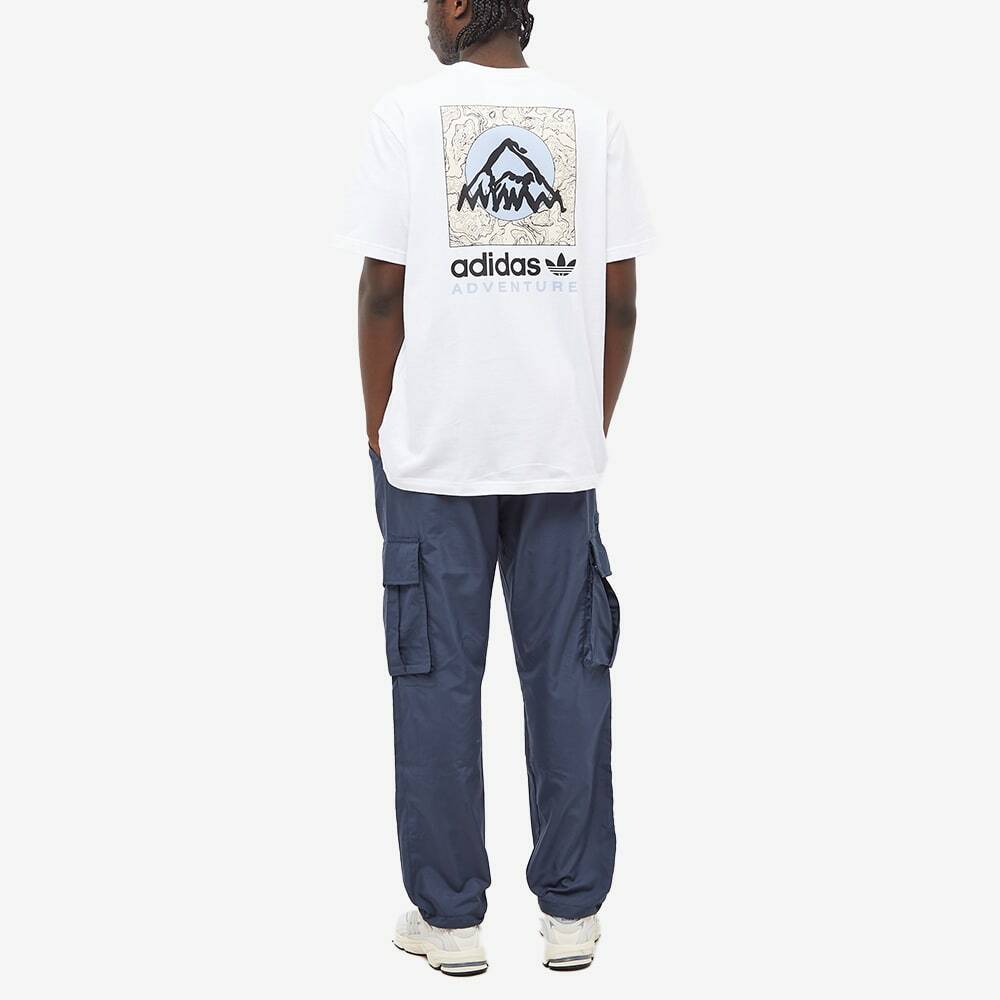 Adidas Men's ADV MTN B T-Shirt In White Adidas