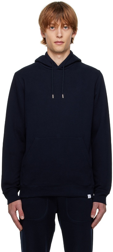 Photo: NORSE PROJECTS Navy Vagn Classic Hoodie