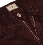 Bellerose - Slim-Fit Cotton-Corduroy Trousers - Burgundy