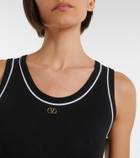Valentino VLogo cotton jersey tank top