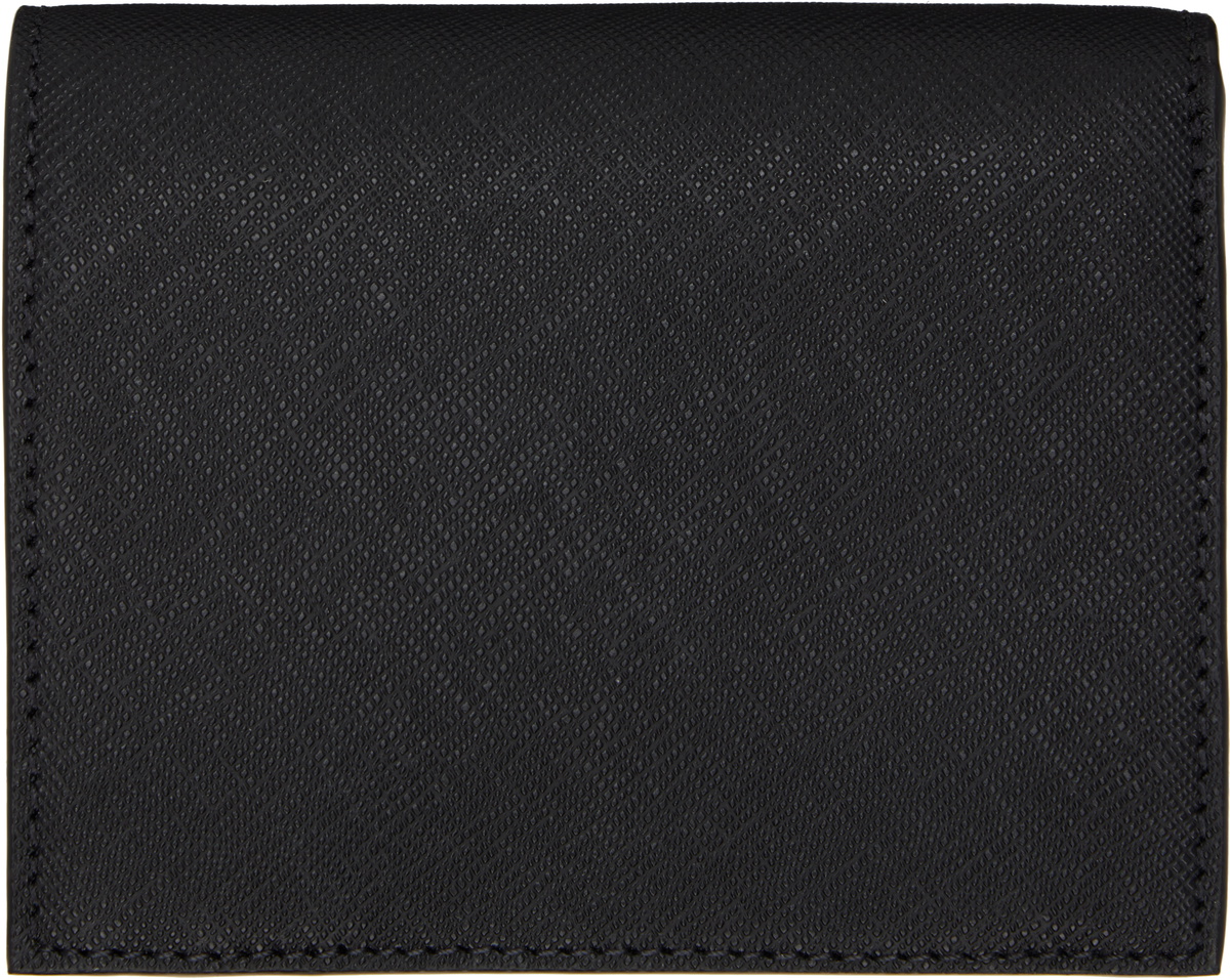 Vivienne Westwood Black Billfold Leather Wallet