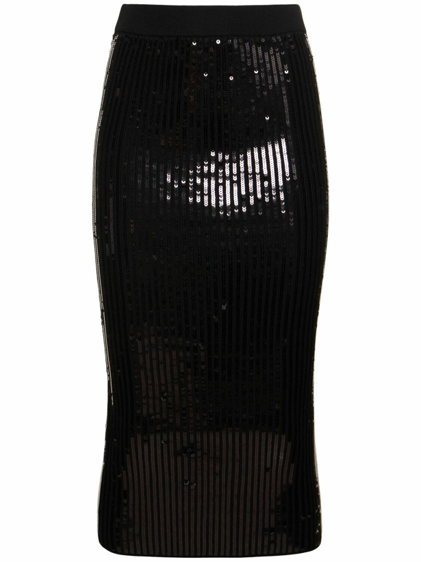 Photo: ALEXANDRE VAUTHIER - Sequined High Rise Midi Skirt