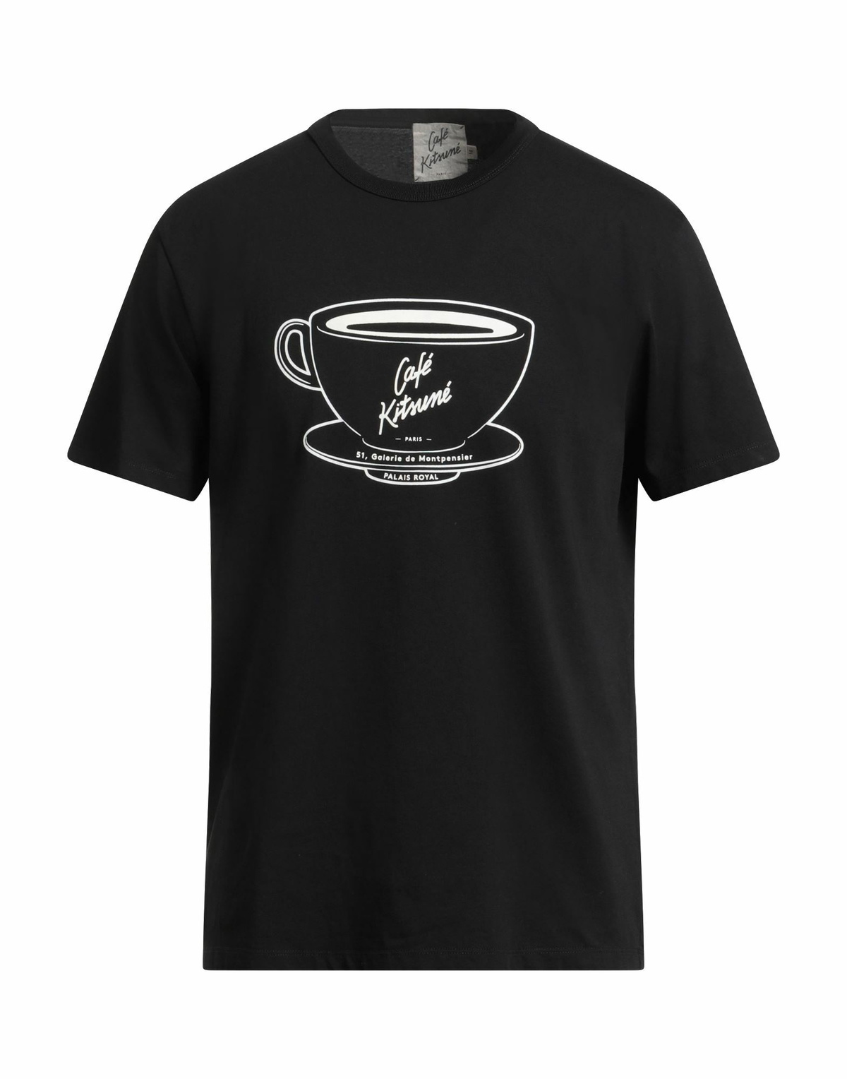 Maison Kitsuné Mens T-shirt in Black