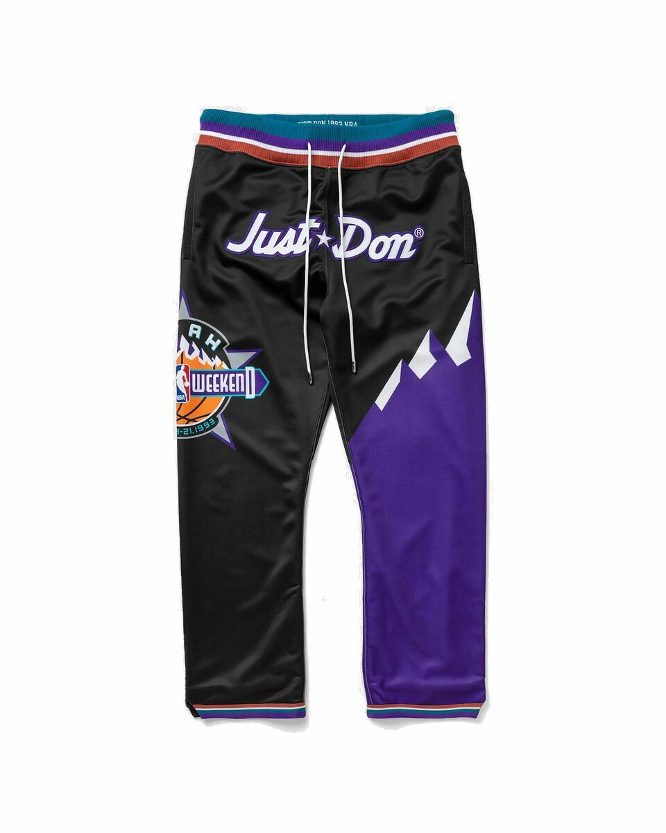 Photo: Mitchell & Ness Nba Just Don Utah Jazz Warm Up Pants All Star 1993 Black - Mens - Team Pants/Track Pants