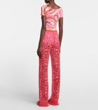 Etro - Printed boat-neck T-shirt