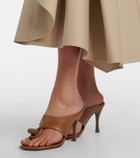 Loewe Toggle 90 leather thong sandals