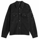 C.P. Company Men's Corduroy Utility Overshirt in Black