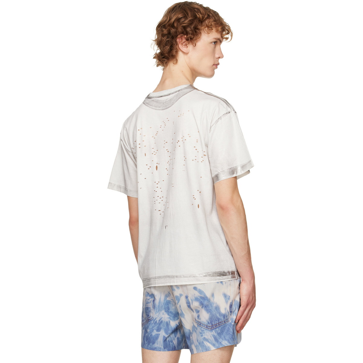 Satisfy White & Silver MothTech Running T‑shirt