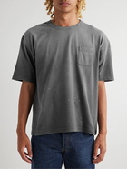 Visvim - Amplus Distressed Cotton-Jersey T-Shirt - Gray