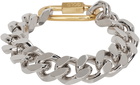 IN GOLD WE TRUST PARIS Silver Bold Curb Chain Bracelet