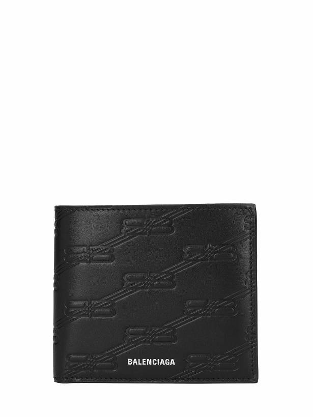 Photo: BALENCIAGA - Bb Embossed Leather Wallet