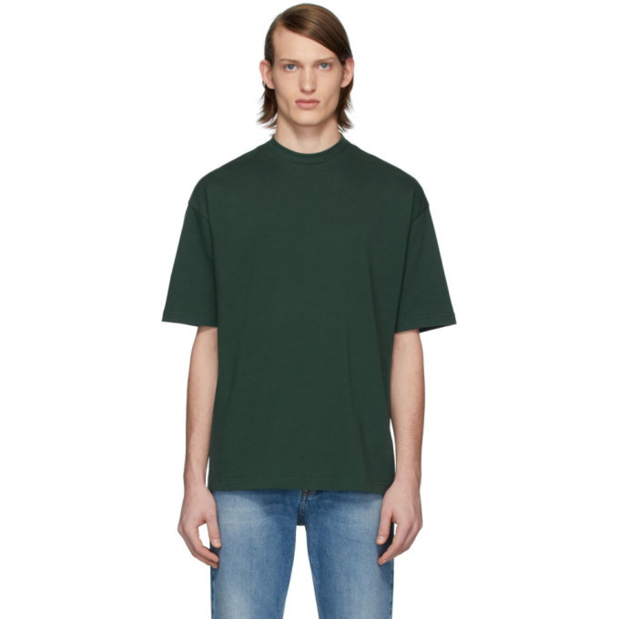 Photo: Balenciaga Green Logo Regular T-Shirt