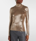 Tom Ford Metallic knit turtleneck sweater