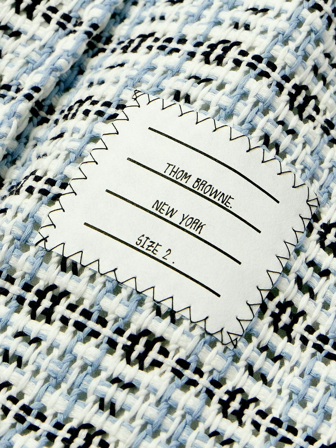 Thom Browne - Checked Cotton-Tweed Shirt Jacket - Blue