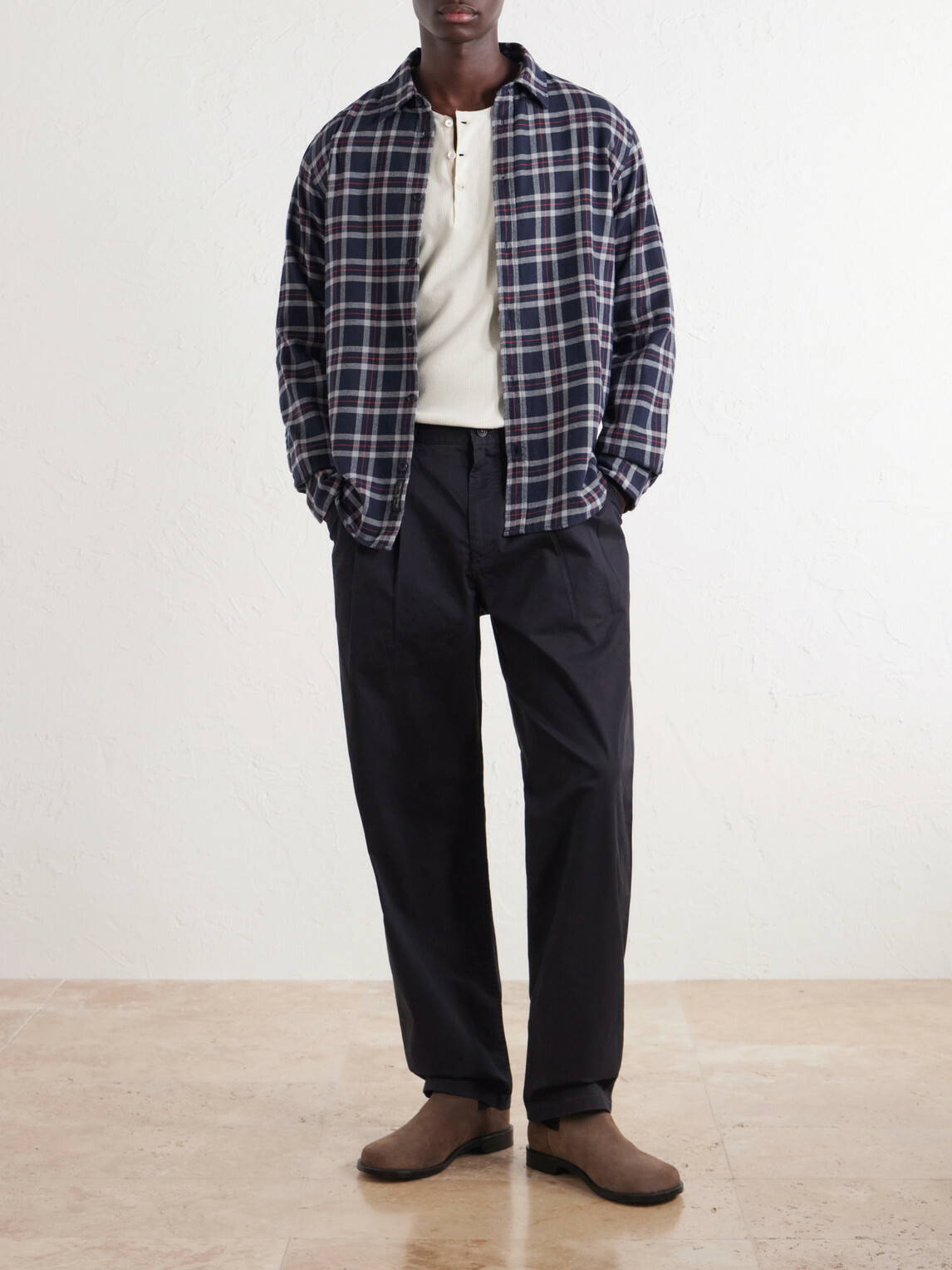 Rag & Bone - Tomlin Checked Cotton-Flannel Shirt - Blue