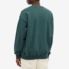 Uniform Bridge Men's Vintage Arch Logo Crew Sweat in Green