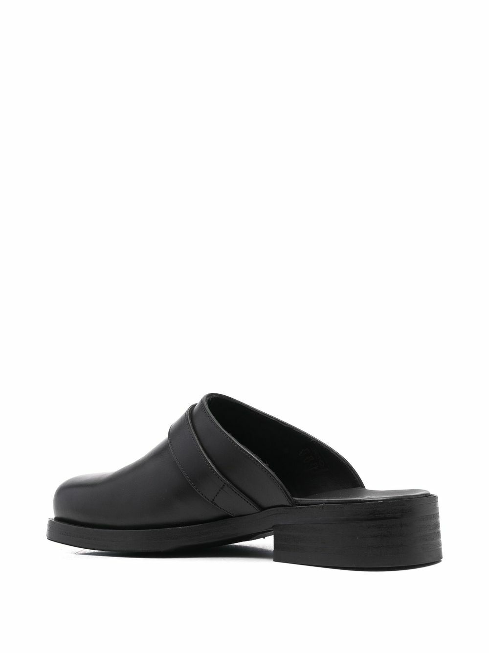 OUR LEGACY Black Camion Leather Mules