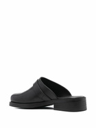 OUR LEGACY Black Camion Leather Mules