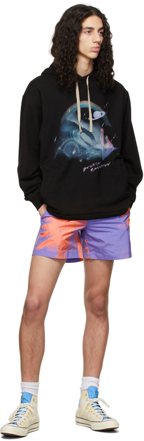 Double Rainbouu Black Couch Surf Crew Hoodie