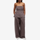 ST. Agni Women's Relaxed Pants in Chocolate Plum