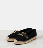 Chloé Marcie leather-trimmed crochet espadrilles