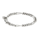 Saint Laurent Silver Scroll-Chain Bracelet