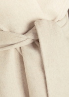 Varley Edgemere Belted Wool-blend Coat Cream