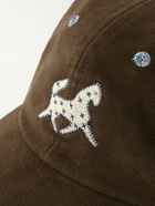 Drake's - Appliquéd Cotton-Moleskin Baseball Cap