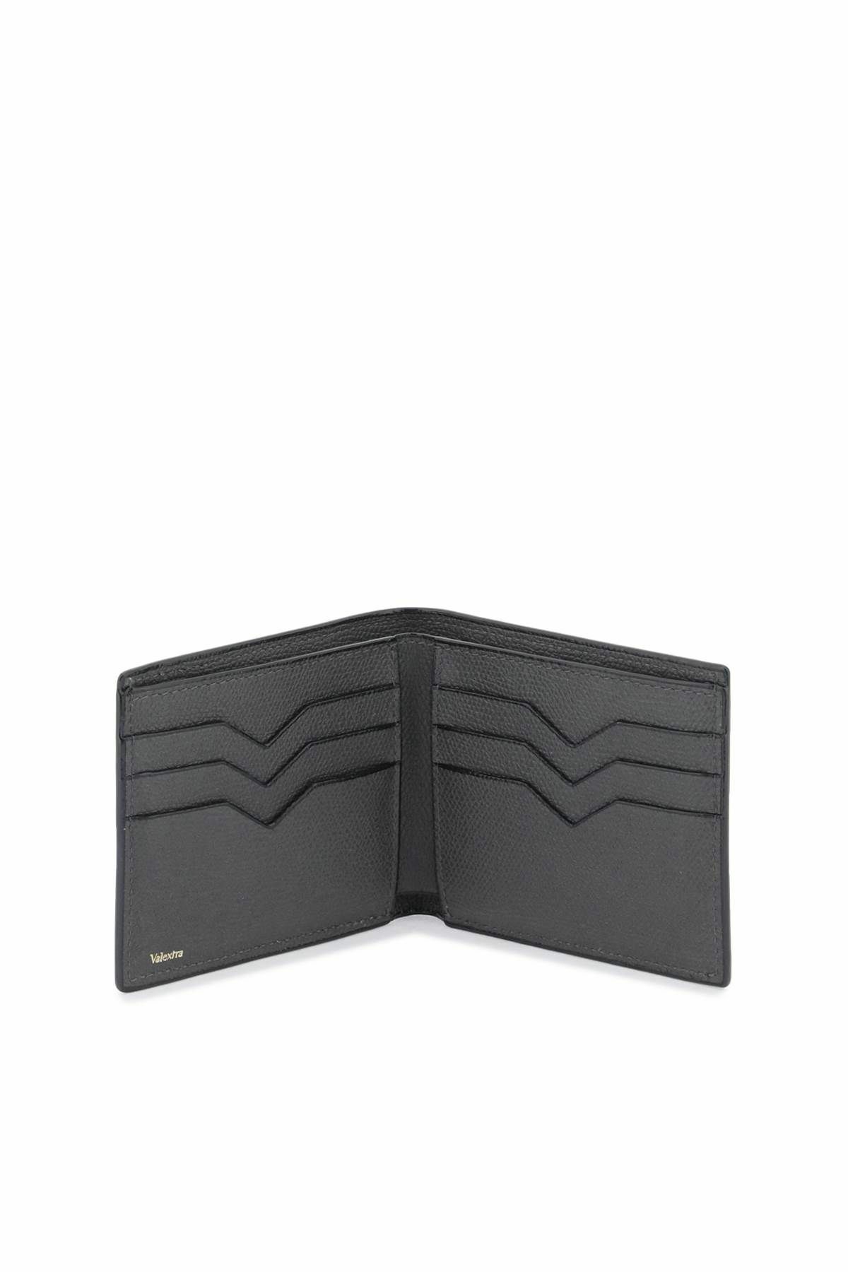 VALEXTRA leather bifold wallet Grey