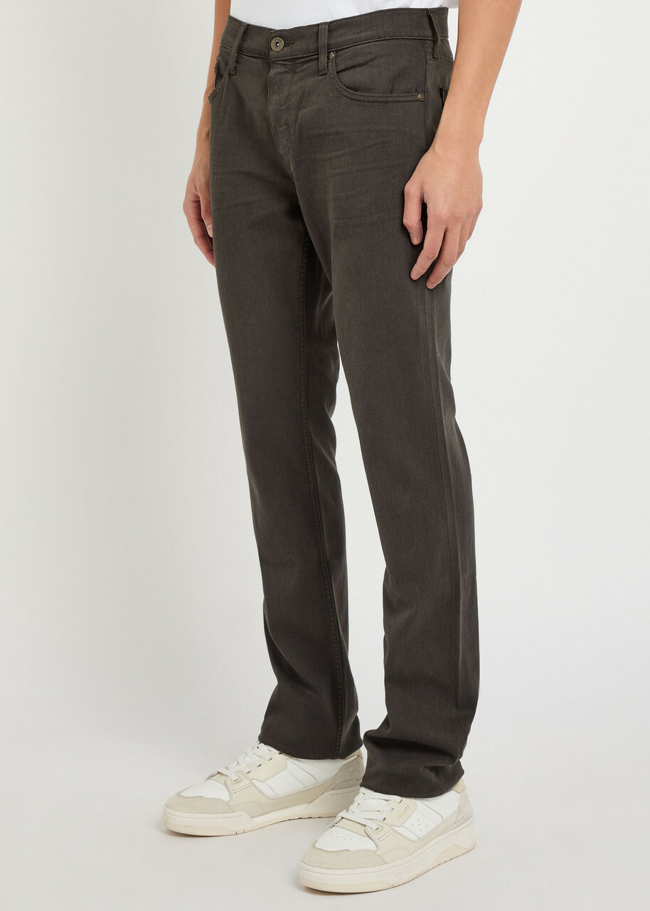 Paige Federal Slim Straight-leg Jeans Charcoal