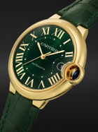 Cartier - Ballon Bleu de Cartier Automatic 40mm 18-Karat Gold and Alligator Watch, Ref. No. CRWGBB0062