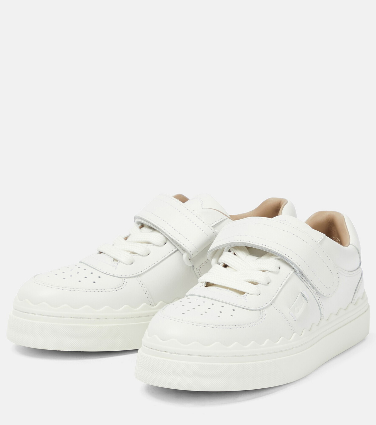 Chloe - Lauren leather sneakers Chloe