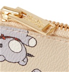 Undercover - Printed Faux Leather Wallet - Neutrals
