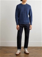 Aspesi - Ribbed Cotton Sweater - Blue