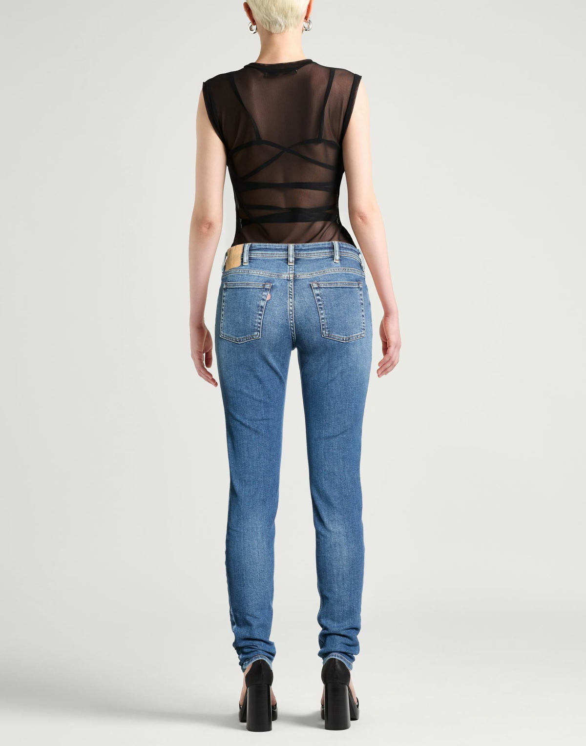 Acne Studios Blå Konst Womens Jeans in Blue